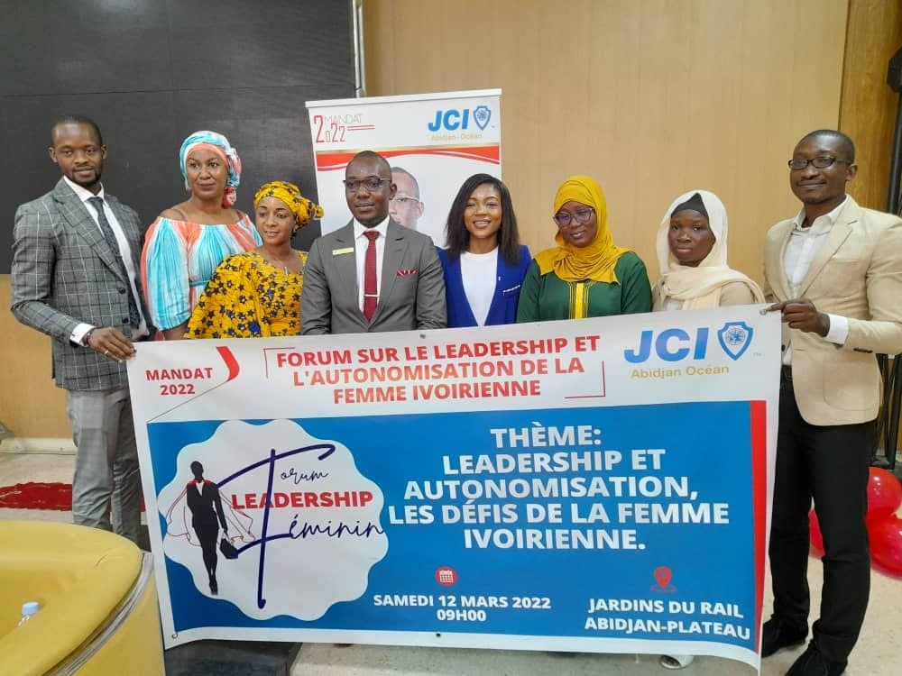 ODEF-CI, invitée par la Jeune Chambre Internationale Abidjan pour prendre part à l’activité dénommée ‘‘ Forum sur le Leadership Féminin ’